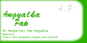 angyalka pap business card